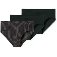 SCHIESSER Supermini Slips rot / schwarz XL 3er Pack