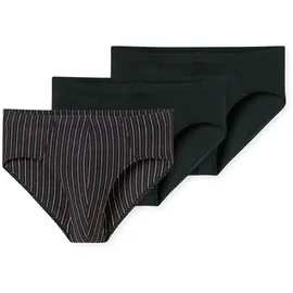 SCHIESSER Supermini Slips rot / schwarz XL 3er Pack