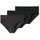 SCHIESSER Supermini Slips rot / schwarz XL 3er Pack