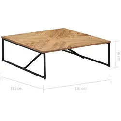 Couchtisch Massivholz Mango 7 | vidaXL : Farbe - Braun