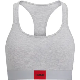 Hugo Bralette-BH BRALETTE PAD.RED LAB mit aufgesticktem HUGO BOSS Logo grau S
