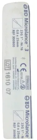 BD Microlance 3 Nadel 23g Nr. 16 0,6x25mm Blau 1 Stück