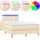 vidaXL Boxspringbett 120 x 200 cm H2 Creme