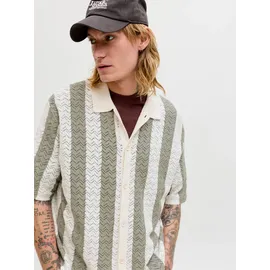 JACK & JONES JORTYLER KNIT SS POLO SN Blau L