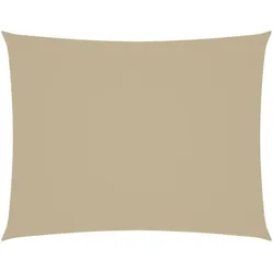vidaXL Sonnensegel Oxford-Gewebe Rechteckig 3,5x5 m Beige