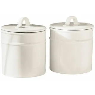 Loberon Civelox Vorratsdose 2er Set weiß