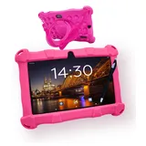 AngelTech Kinder Tablet Slim – 7 Zoll - 3GB RAM + 4GB Virtual RAM - 64 + 64GB Speicher (Rosa)