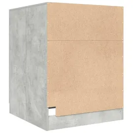 vidaXL Waschmaschinenschrank 70,5 x 71,5 x 91,5 cm Betongrau