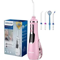 NPO Waterpulse Wireless Water Flosser, batteriebetrieben und tragbar für unterwegs und zu Hause, V500 - Pink