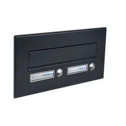 CD-36 Briefkasten Frontplatte mit 2 Tastern in RAL 7016