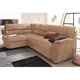 sit&more Ecksofa SIT & MORE "Pandora L-Form", braun, B:251cm H:91cm T:176cm, Luxus-Microfaser ALTARA NUBUCK (100% Polyester);Luxus-Microfaser ALTARA NUBUCK (100% Polyester);Luxus-Microfaser (100% Polyester), Sofas, Ecksofa, wahlweise mit Bettfunktion und