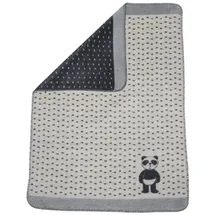 David Fussenegger Babydecke Panda 'Pandabär' 75 x 100 cm Rohweiß