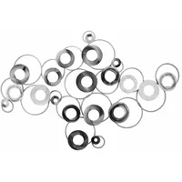 KUNSTLOFT Wanddeko, Silber, Metall, 3.3x84x4 cm, Dekoration, Skulpturen &