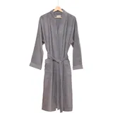 Egeria Unisex-Bademantel EGERIA "Pure" Gr. XL, stone, XL, Baumwolle, Hausmäntel, Kimono
