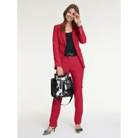 Hosenanzug HEINE, Damen, Gr. 48, Normalgrößen, rot, 77% Polyester, 20% Viskose, 3% Elasthan, Anzüge Hosenanzug, Topseller
