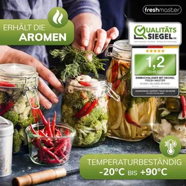 Fresh Master Einmachglas 1500 ml 6 St.