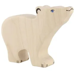 HOLZTIGER Eisbär  klein  Kopf hoch