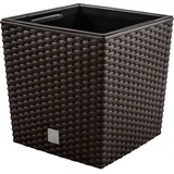 Blumentopf + Einsatz Blumenkübel Rattan RATO LOW 20cm Umbra