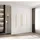 abiks möbel Drehtürenschrank COMO 200 x 245,5 x 40 cm Weiß/Gold