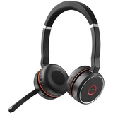 JABRA Evolve 75 SE Schnurloses Stereo-Headset-Bluetooth mit Mikrofon mit aktiver Geräuschunterdrückung-Google Meet&Zoom Zertifiziert, kompatibel mit Allen gängigen Plattformen-Schwarz, 7599-848-109
