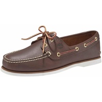 Timberland Mens Classic Boat Shoe brown, 9.5 Wide Fit