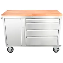 Ondis24 Werkstattwagen, BxHxT: 130 x 92 x 48,5 cm, Metall - silberfarben