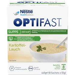 OPTIFAST Suppe Kartoffel-Lauch Geschmack 8X55 g Pulver