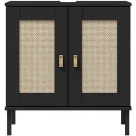 G+K Möbelvertriebs GmbH Waschbeckenunterschrank 62 x 65 x 40 cm Schwarz