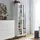 VCM ebuy24 Vitrinenschrank Weiß Eiche Dekor
