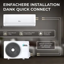 Kältebringer Split-Klimaanlage Quick Connect 12.000 BTU (3,5W)