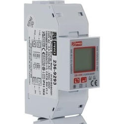 Rs Pro, Stromzähler, Energiemessgerät LCD-Hinterleuchtung, 7-stellig / 1-phasig, Impulsausgang