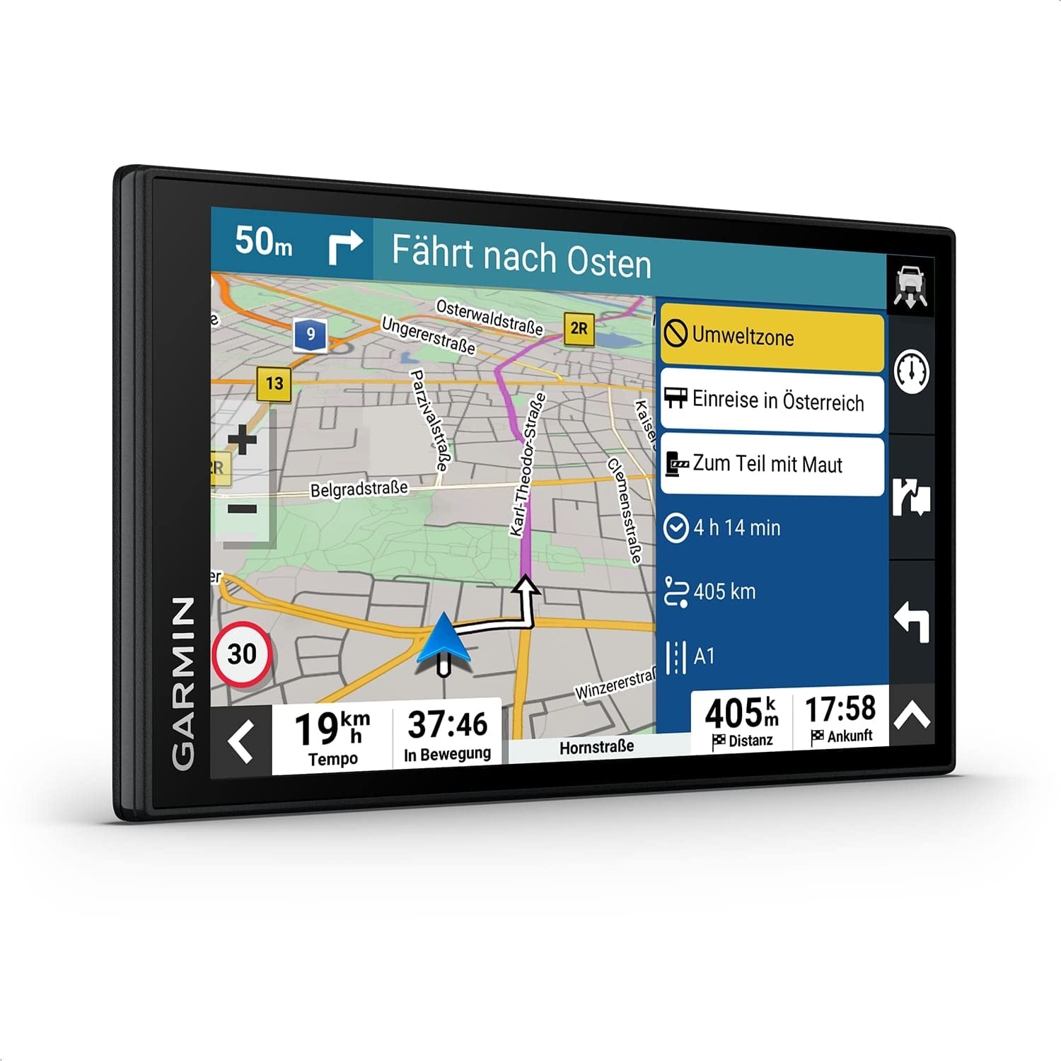 Garmin DriveSmart 66 MT-S Amazon Alexa – Navigationsgerät mit Alexa Built-in, hellem 6 Zoll (15,2 cm) HD-Display, 3D-Europakarten mit Umweltzonen, Verkehrsinfos in Echtzeit via Garmin Drive App