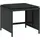 vidaXL Gartenhocker mit Kissen 4 Stk. Schwarz 41x41x36 cm Poly Rattan