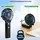 ideoon mobile 2er-Set Leistungsstarker Akku Handventilator 5200mAh Powerbank Tischventilator: USB Reiseventilator, 3 Stufen, Tragbarer Mini Ventilator