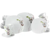 CreaTable CreaTable, 24026, Serie Square Orchidee, 30-teiliges Geschirrset für