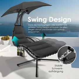 Kesser Schwebeliege 194 x 100 x 200 cm Grau