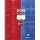 Clairefontaine Collegeblock DUO A4 kariert/liniert Blau/Rot