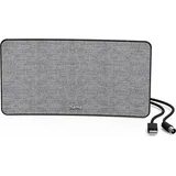 Hama Zimmerantenne Stoff-Design, DVB-T2, aktiv, Grau/Schwarz (00221087) - Schwarz/Grau