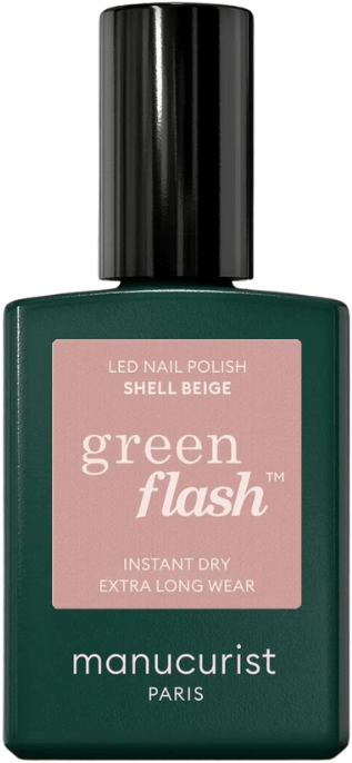 Green Flash Nail Polish Shell Beige