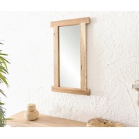 DeLife Spiegel Zain, Natur 40x70 cm Teak Holz beige
