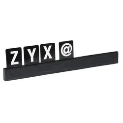 Contacto Buchstabenleiste schwarz