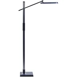 Stehlampe LED dunkelgrau 144 cm rechteckig AQUARIUS