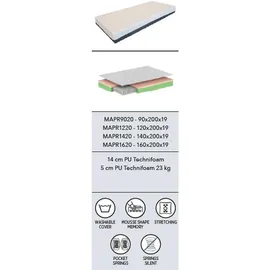 Vipack Taschenfederkernmatratze Premium 120 x 200 cm H3