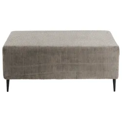 Hocker Roma Graubraun Cord