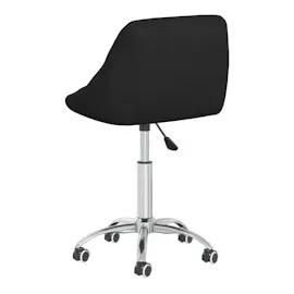 vidaXL Esszimmerstuhl Drehbar Schwarz Kunstleder