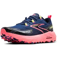 Brooks Cascadia 18 Damen Grey Blue/Pink/Sunny Lime 40,5