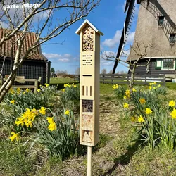 Insektenhotel zum Aufstellen oder Hängen, 128x15x12 cm