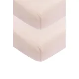 Meyco Baby Spannbettlaken 2-Pack 70x140/150 Soft Pink