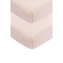 Meyco Baby Spannbettlaken 2-Pack 70x140/150 Soft Pink