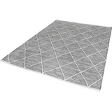 my home Teppich »Pamplona«, rechteckig, 8 mm, Handweb Teppich, Rauten Motiv, handgewebt, reine Baumwolle, ideal im Wohnzimmer & Schlafzimmer